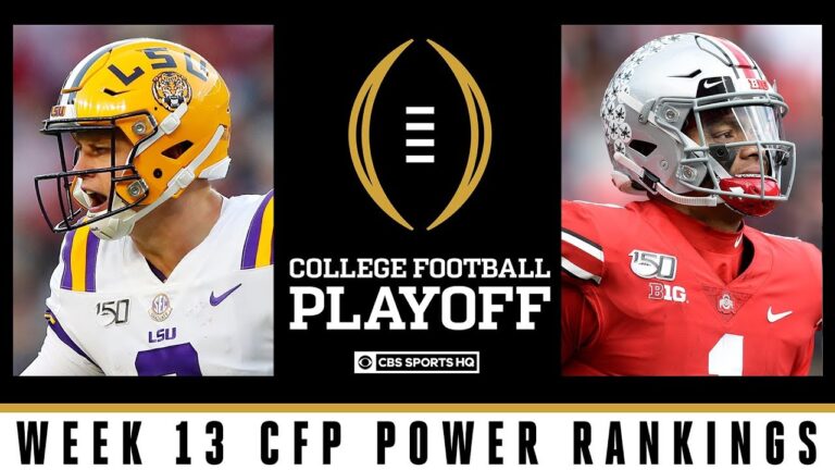 College Football Playoff Rankings For Week 13 Are Out!